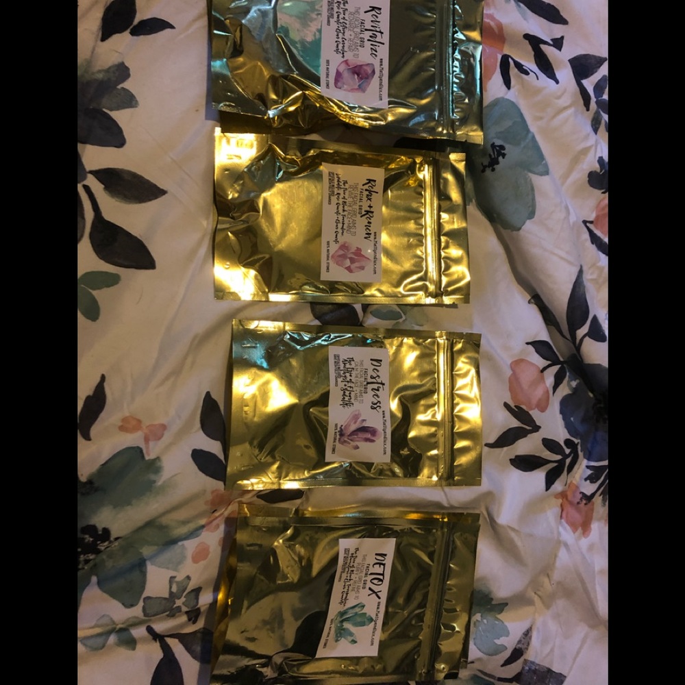 Crystal face masks
